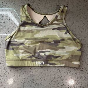 NKD Camouflage Sports Bra Size Small